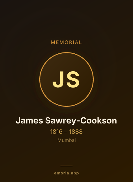 Memorial portrait of James Sawrey-Cookson