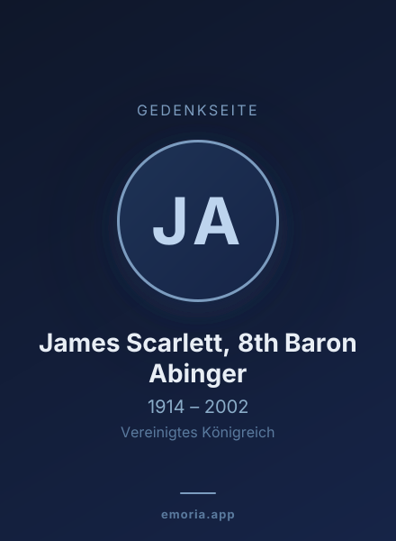 Gedenkportrait von James Scarlett, 8th Baron Abinger