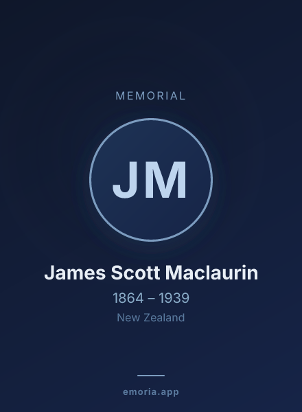 Memorial portrait of James Scott Maclaurin