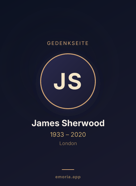 Gedenkportrait von James Sherwood