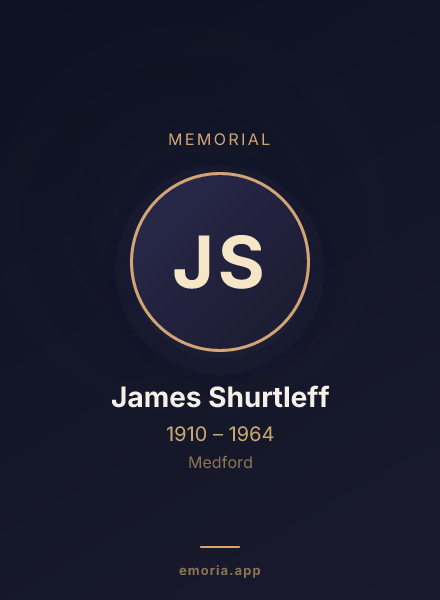 Memorial portrait of James Shurtleff