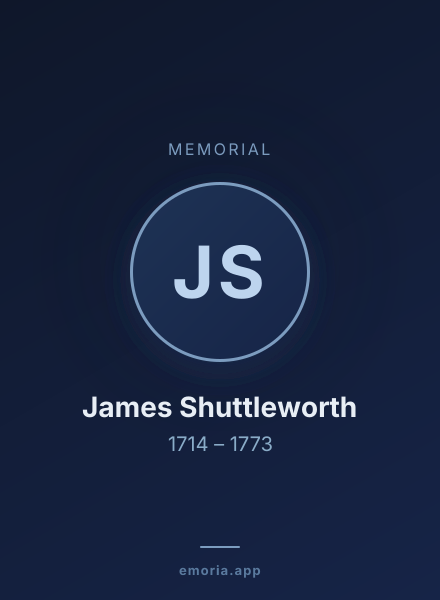 Memorial portrait of James Shuttleworth