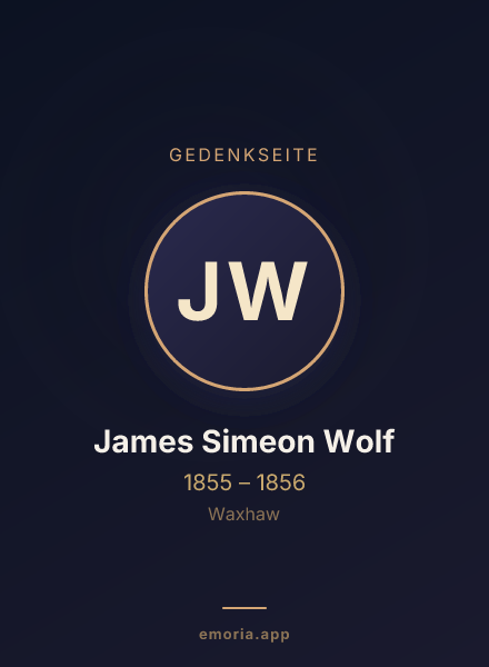 Gedenkportrait von James Simeon Wolf