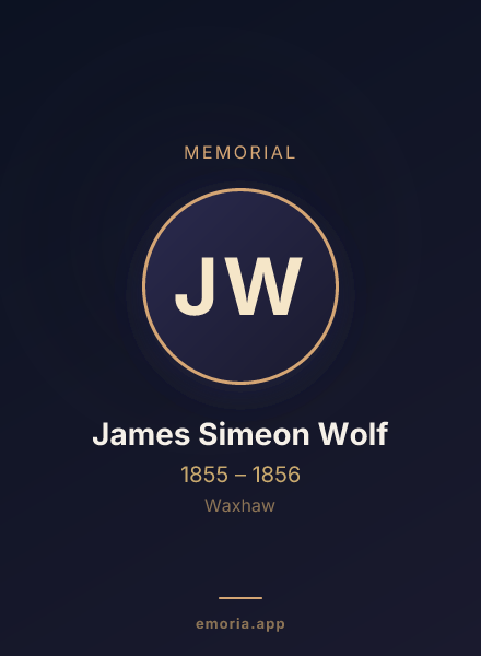 Memorial portrait of James Simeon Wolf
