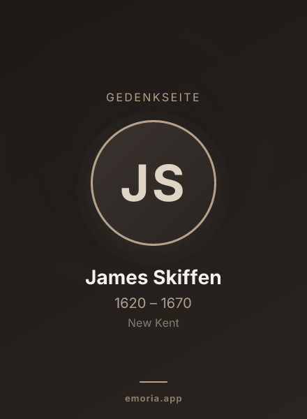 Gedenkportrait von James Skiffen