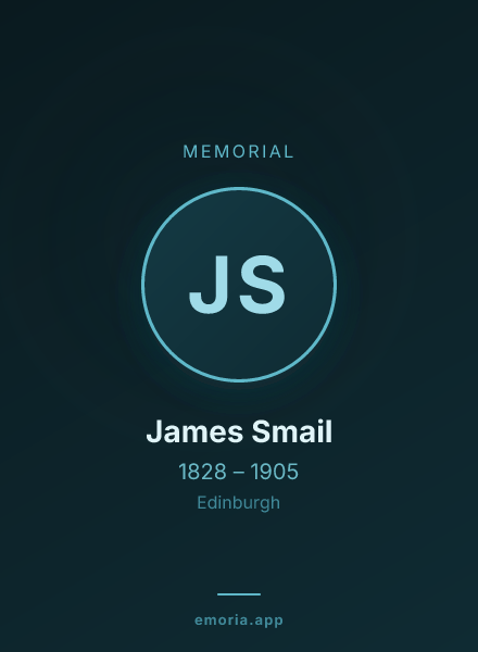 Memorial portrait of James Smail