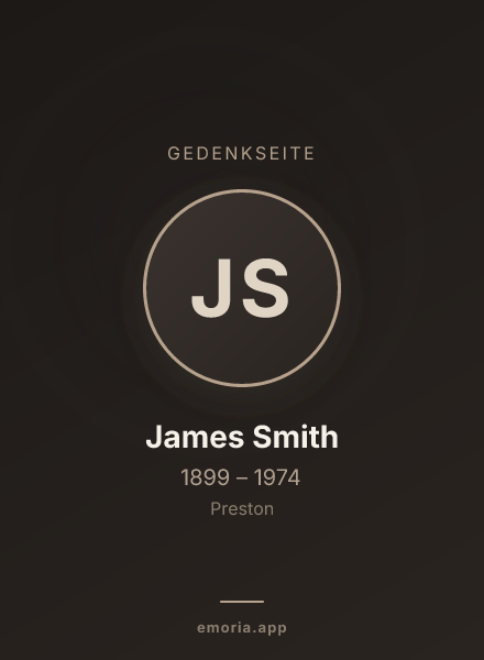 Gedenkportrait von James Smith