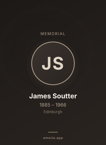 Memorial portrait of James Soutter
