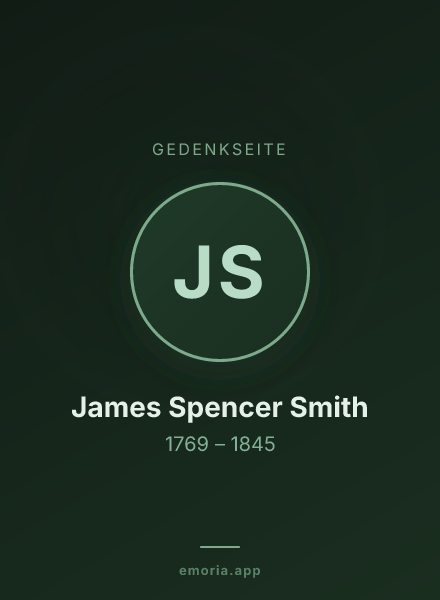Gedenkportrait von James Spencer Smith