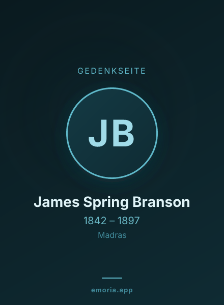 Gedenkportrait von James Spring Branson