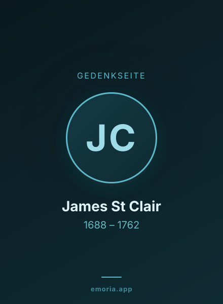 Gedenkportrait von James St Clair