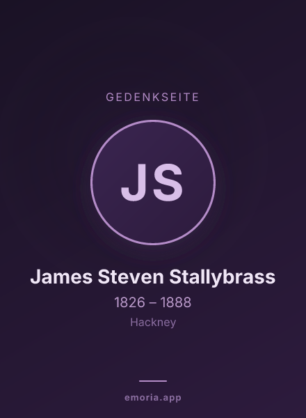Gedenkportrait von James Steven Stallybrass