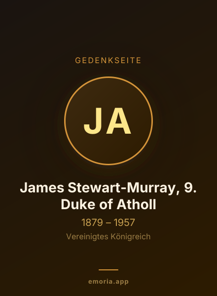 Gedenkportrait von James Stewart-Murray, 9. Duke of Atholl