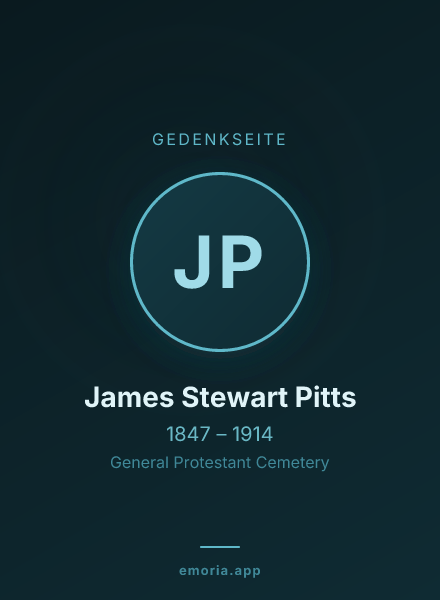 Gedenkportrait von James Stewart Pitts