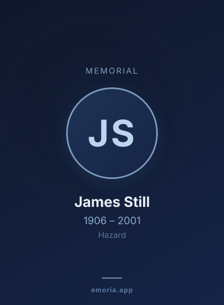Memorial portrait of James Still