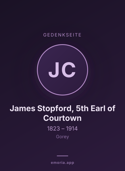 Gedenkportrait von James Stopford, 5th Earl of Courtown
