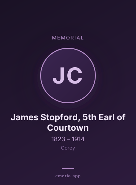 Memorial portrait of James Stopford, 5th Earl of Courtown
