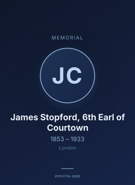 Memorial portrait of James Stopford, 6th Earl of Courtown