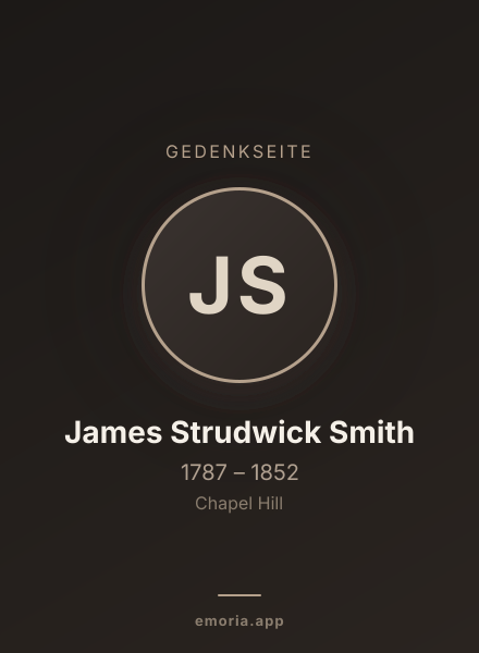 Gedenkportrait von James Strudwick Smith