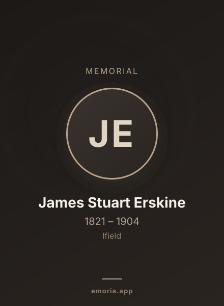 Memorial portrait of James Stuart Erskine