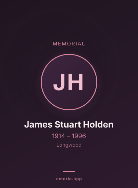 Memorial portrait of James Stuart Holden