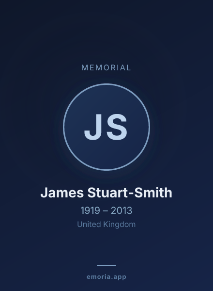 Memorial portrait of James Stuart-Smith