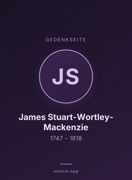 Gedenkportrait von James Stuart-Wortley-Mackenzie