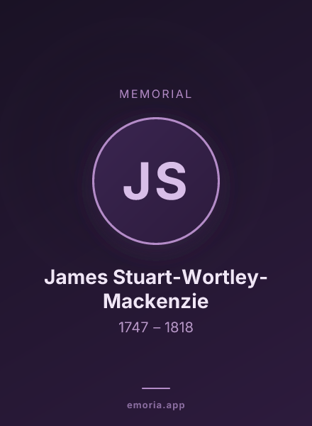 Memorial portrait of James Stuart-Wortley-Mackenzie