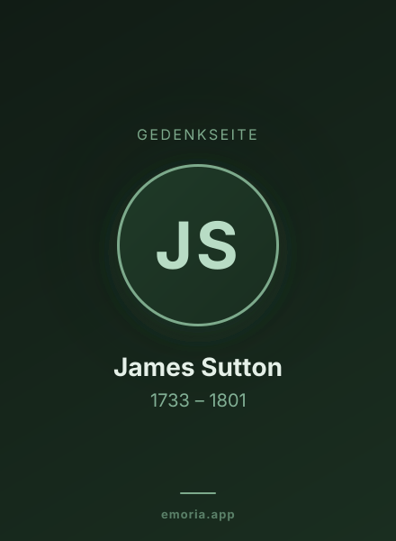 Gedenkportrait von James Sutton