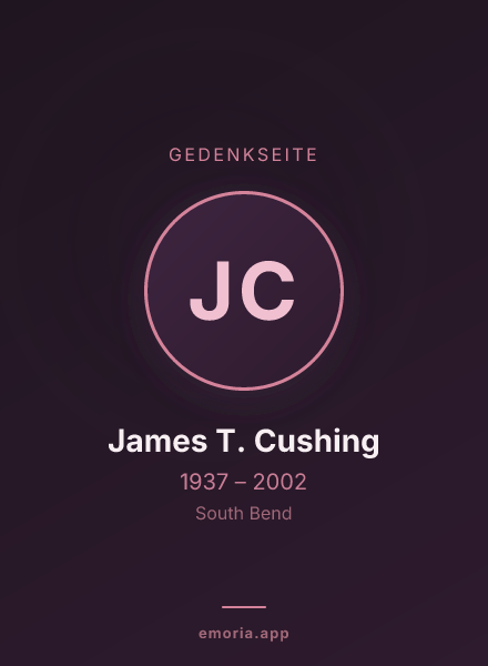 Gedenkportrait von James T. Cushing