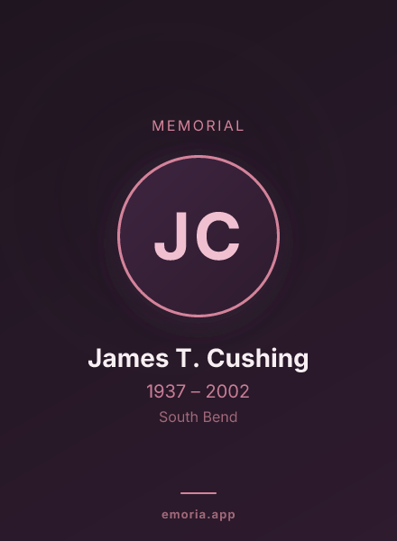 Memorial portrait of James T. Cushing