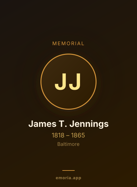 Memorial portrait of James T. Jennings