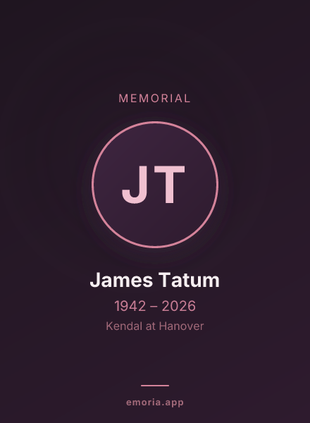 Memorial portrait of James Tatum