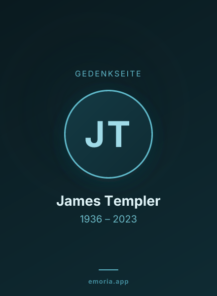 Gedenkportrait von James Templer