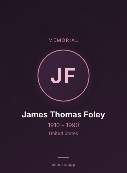 Memorial portrait of James Thomas Foley