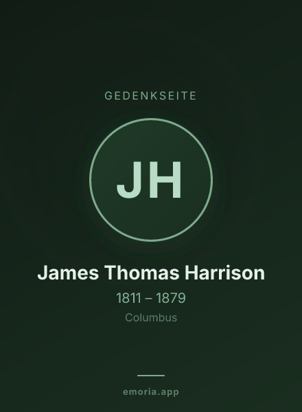 Gedenkportrait von James Thomas Harrison