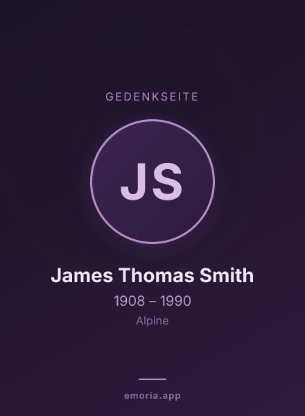 Gedenkportrait von James Thomas Smith