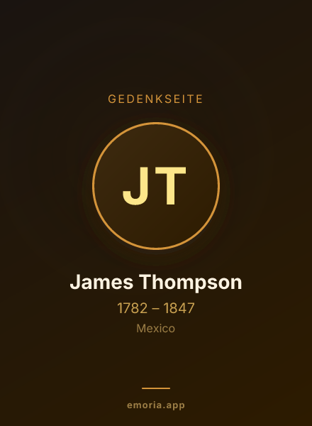 Gedenkportrait von James Thompson