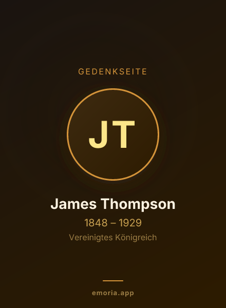 Gedenkportrait von James Thompson