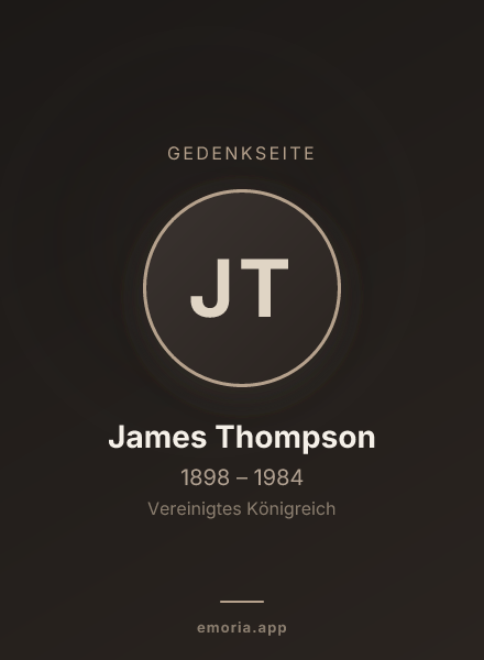 Gedenkportrait von James Thompson