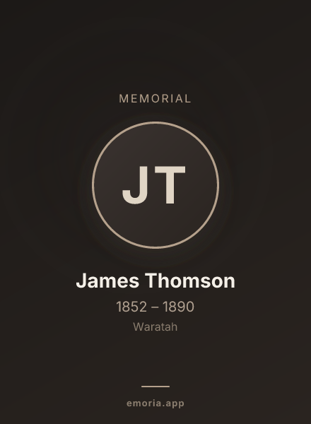 Memorial portrait of James Thomson