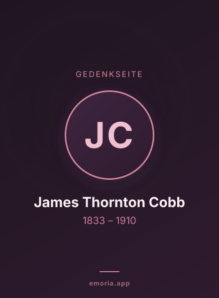 Gedenkportrait von James Thornton Cobb
