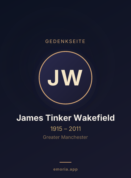 Gedenkportrait von James Tinker Wakefield