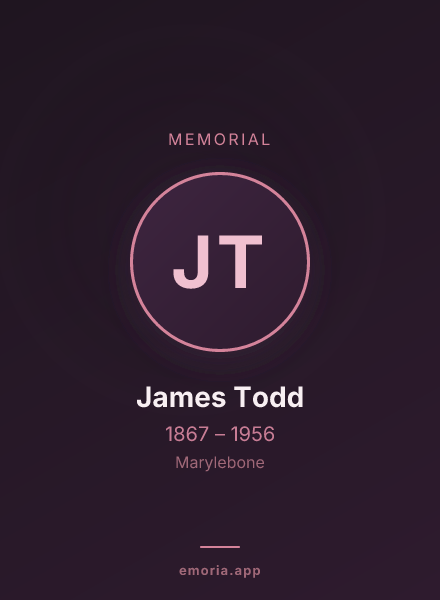 Memorial portrait of James Todd