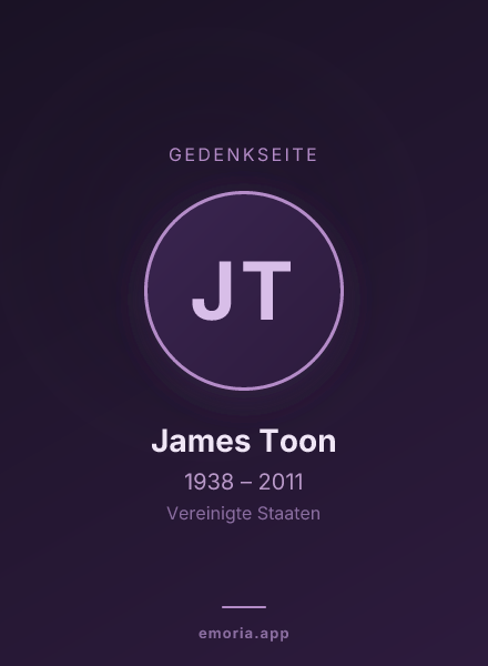 Gedenkportrait von James Toon