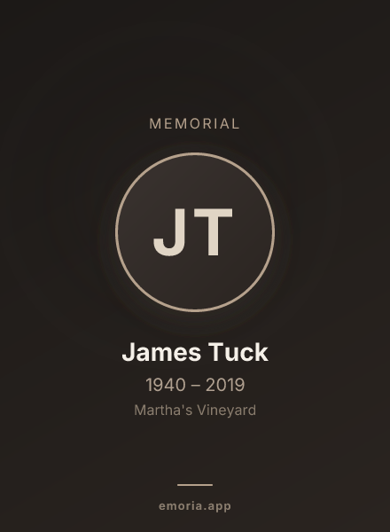 Memorial portrait of James Tuck