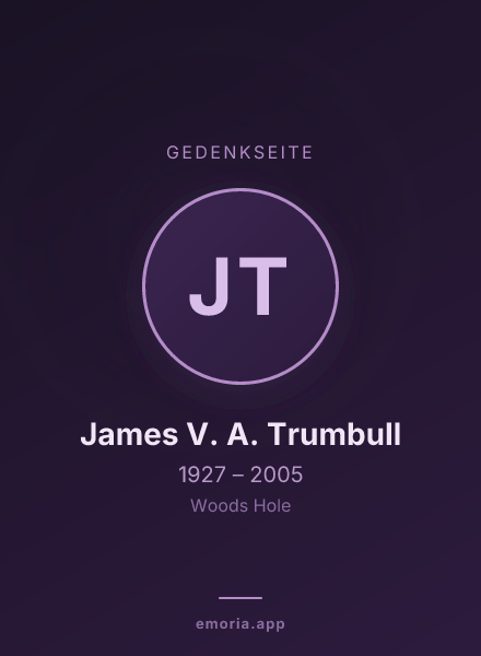 Gedenkportrait von James V. A. Trumbull