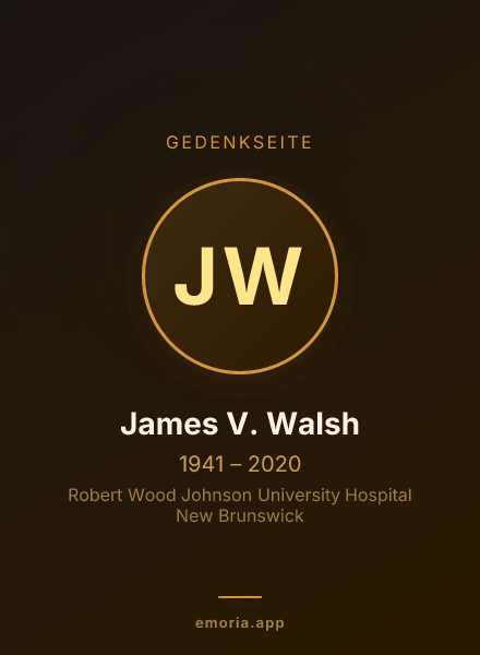 Gedenkportrait von James V. Walsh