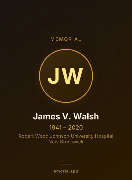Memorial portrait of James V. Walsh