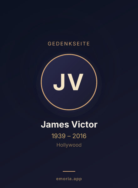 Gedenkportrait von James Victor